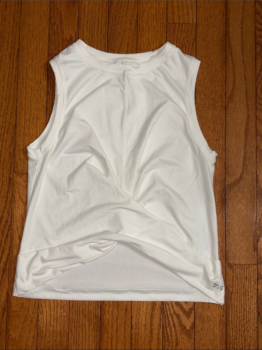 DSG White Twist-Detail Sleeveless Tank